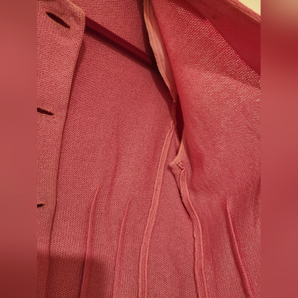St. John Collection By Marie Gray Pink Button-Up Jacket Size 2 - Picture 9 of 11